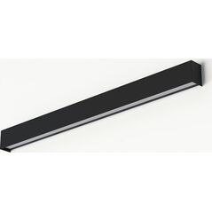 Kinkiet Nowodvorski Metalowa listwa ścienna Straight Wall 7594 minimalistyczna czarna