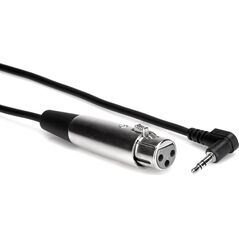 Kabel Hosa Jack 3.5mm - XLR 0.3m srebrny (XVM-101F)