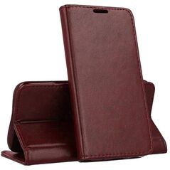 Kabura SMART MAGNETO do MOTOROLA G86 5G burgundowy