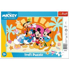 Trefl Puzzle ramkowe Myszka Miki, Ciekawostki Miki 15 elementów (31433)