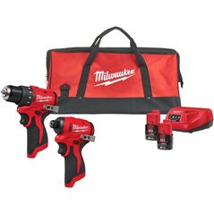 Σετ εργαλείων μπαταρίας MILWAUKEE M12 BLPP2D-202B 12V (M12BLDDRC, M12BLIDRC) 2x2,0Ah Li-Ion