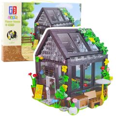 Klocki Konstrukcyjne Mini Szklarnia Domek Ogrodowy 588 el. LEAN Toys
