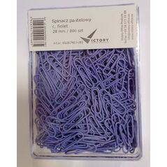 Σπινάτσε οκράγκε 28mm Victory Office Product VICTORY OFFICE PRODUCTS 6028KP800-083 παστέλ σκούρο μοβ μεταλλικό επικαλυμμένο σε πλαστικό δοχείο 800 τεμάχια