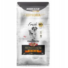 BIOFEED Euphoria Fresh Meat Adult Medium & Large Wieprzowina i Gęś 12kg