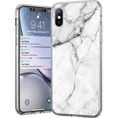 Wozinsky Wozinsky Marble żelowe etui pokrowiec marmur Samsung Galaxy S21+ 5G (S21 Plus 5G) biały