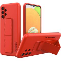 Wozinsky Wozinsky Kickstand Case silikonowe etui z podstawką etui Samsung Galaxy A13 5G czerwone