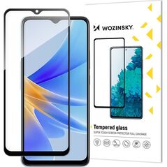 Wozinsky Wozinsky Full Glue Tempered Glass szkło hartowane Oppo A17 9H na cały ekran z czarną ramką