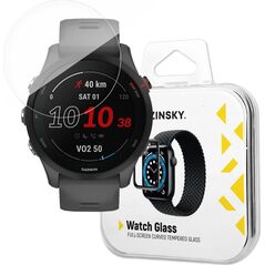 Wozinsky Wozinsky Full Glue Tempered Glass szkło hartowane do Garmin Forerunner 255 9H na cały ekran z czarną ramką