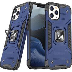 Wozinsky Wozinsky Ring Armor pancerne hybrydowe etui pokrowiec + magnetyczny uchwyt iPhone 13 Pro niebieski