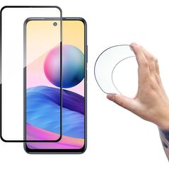 Wozinsky Wozinsky Full Cover Flexi Nano folia szklana szkło hartowane z ramką Xiaomi Redmi Note 10 5G czarny