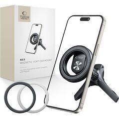TECH-PROTECT N53 MAGNETIC MAGSAFE STABLE VENT CAR MOUNT BLACK