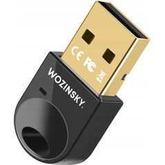Mini adapter Bluetooth 5.4 Wozinsky WUSB54YS USB-A odbiornik nadajnik do komputera - czarny