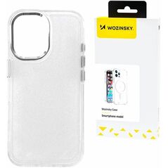 Etui Wozinsky Glitter Case na Samsung Galaxy S25 Ultra - przezroczyste z brokatem