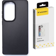 Etui Wozinsky Carbon Fibre Case z MagSafe na Samsung Galaxy S25 Ultra - czarne