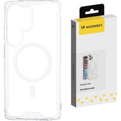 Etui Wozinsky Clear Corner Case MagSafe na Samsung Galaxy S25 - przezroczyste