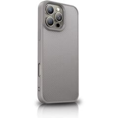 Etui Wozinsky Carbon Fibre Case z MagSafe na Samsung Galaxy S25+ - szare