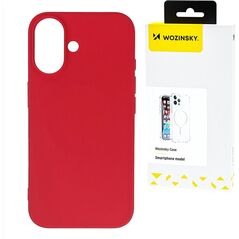 Silikonowe etui Wozinsky Silicone Case na Samsung Galaxy S25 - czerwone
