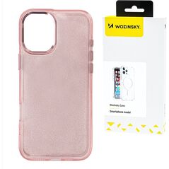 Etui Wozinsky Glitter Case na Samsung Galaxy S24 FE - różowe z brokatem
