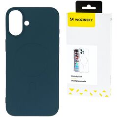 Silikonowe etui Wozinsky Silicone Case kompatybilne z MagSafe na Samsung Galaxy S24 FE - niebieskie