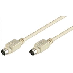 MicroConnect PS/2 - PS/2, 5m, Biały (VMT105C)