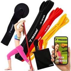 Zestaw gum do ćwiczeń - 3szt. Trizand 25879
