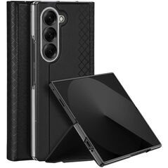 Etui Dux Ducis Brill na Samsung Galaxy Z Fold7 z zamknięciem magnetycznym - czarne