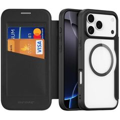 Etui Dux Ducis Skin X Pro na iPhone 17 Pro Max z portfelem, kompatybilne z MagSafe - czarne