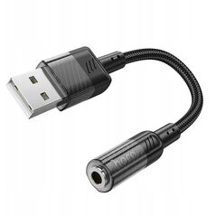 HOCO adapter AUX USB A do Jack 3,5mm (żeński) Spirit LS37 czany