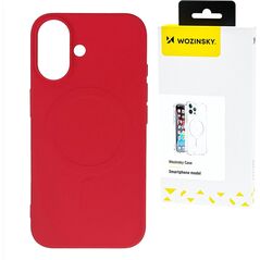 ETUI WOZINSKY LIQUID SILICONE CASE MAGSAFE NA SAMSUNG GALAXY S24 FE - CZERWONE