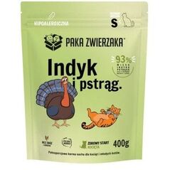 Paka Zwierzaka Indyk z pstrągiem kocięta "S" 400g