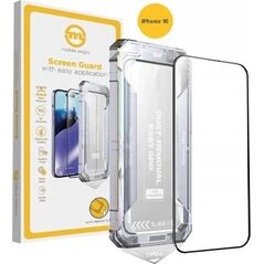 Mobile Origin Κίτρινη Προστασία Οθόνης iPhone 16 με εύχρηστο εφαρμογέα
