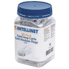 Wtyk RJ45 8P/8C Cat 5e UTP linka/drut przelotowy 50 sztuk