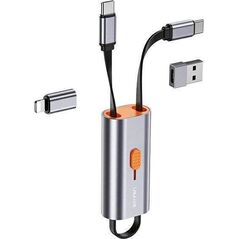 Adapter USB Usams USB-C - USB-C Srebrny  (Usa001132)