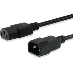 Equip Kaltgeräteverl.-Kabel IEC C14->IEC C13 St/Bu 1.80m Polybeutel