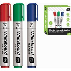 Interdruk Marker suchościeralny 3 kolory (12szt)