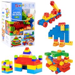 Zestaw Klocki Konstrukcyjne Przestrzenne Kolorowe 260 el. LEAN Toys