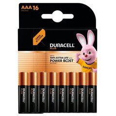 1x16 Duracell Plus Power Boost MN2400 AAA Micro LR03 1,5V