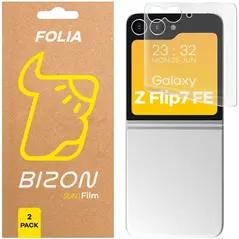 Folia matowa Bizon Glass Film Sun Duo do Samsung Galaxy Z Flip7 FE [2 PACK]