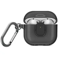 Etui UNIQ Glase Pro do Apple AirPods 4 Lock Case dymny
