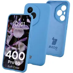 Silikonowe etui Bizon Soft Case do Honor 400 Pro niebieskie