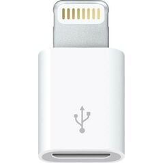 Adapter USB Apple Lightning - microUSB Biały  (MD820ZM/A)