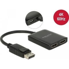 Delock DeLOCK DisplayPort 1.4> 2x HDMI MST splitters, splitters & switches