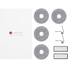 Σετ Αξεσουάρ Roborock, Άκρη/Καμπύλη 2x Φίλτρο, 4x Πανάκι Σφουγγαρίσματος, 2x Πλευρική Βούρτσα