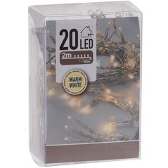 ŁAŃCUCH LED 20 2M DO WEWNĄTRZ NA BATERIE