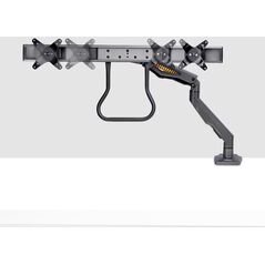 StarTech H2M1AS2-MONITOR-ARM uchwyt / stojak do monitorów 68,6 cm (27") Biurko Czarny