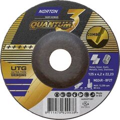 Norton Clipper Tarcza do obróbki zgrubnej stali i stali nierdzewnej QUANTUM-3