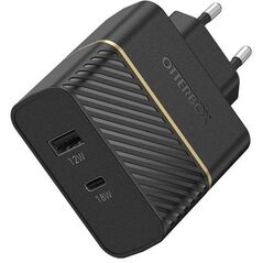 OTTERBOX EU WALL CHARGER 30W/BLACK PROPACK USB-C-18W USB-A-12