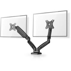 Nedis Dual Gas Spring Desk Stand for Two Monitors, with Gas Spring