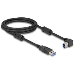 Delock USB 5 Gbps Kabel Typ-A Stecker zu Typ-B Stecker 90deg links gewinkelt 2 m