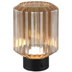 Table LED lamp REALITY LORD 1.5W 3000K 100lm rechargeable black/gold O13x19cm